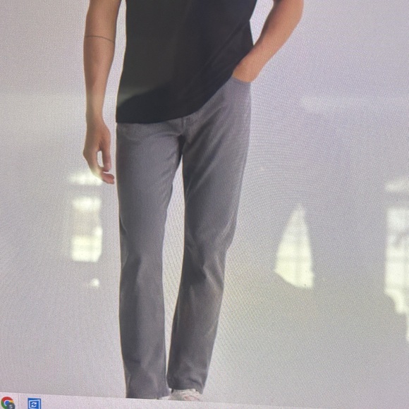 AG Men’s Sueded Slim Straight Gray Jeans Pants Size 31” x 26”